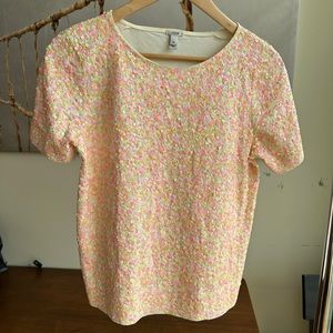 J Crew sequin top. Size XS. Very good condition.
